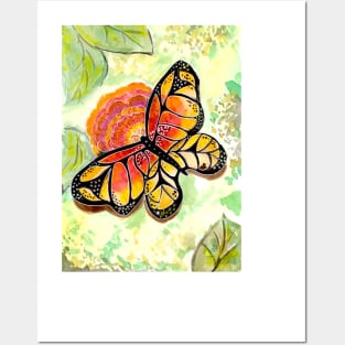 Butterfly and Flower Posters and Art